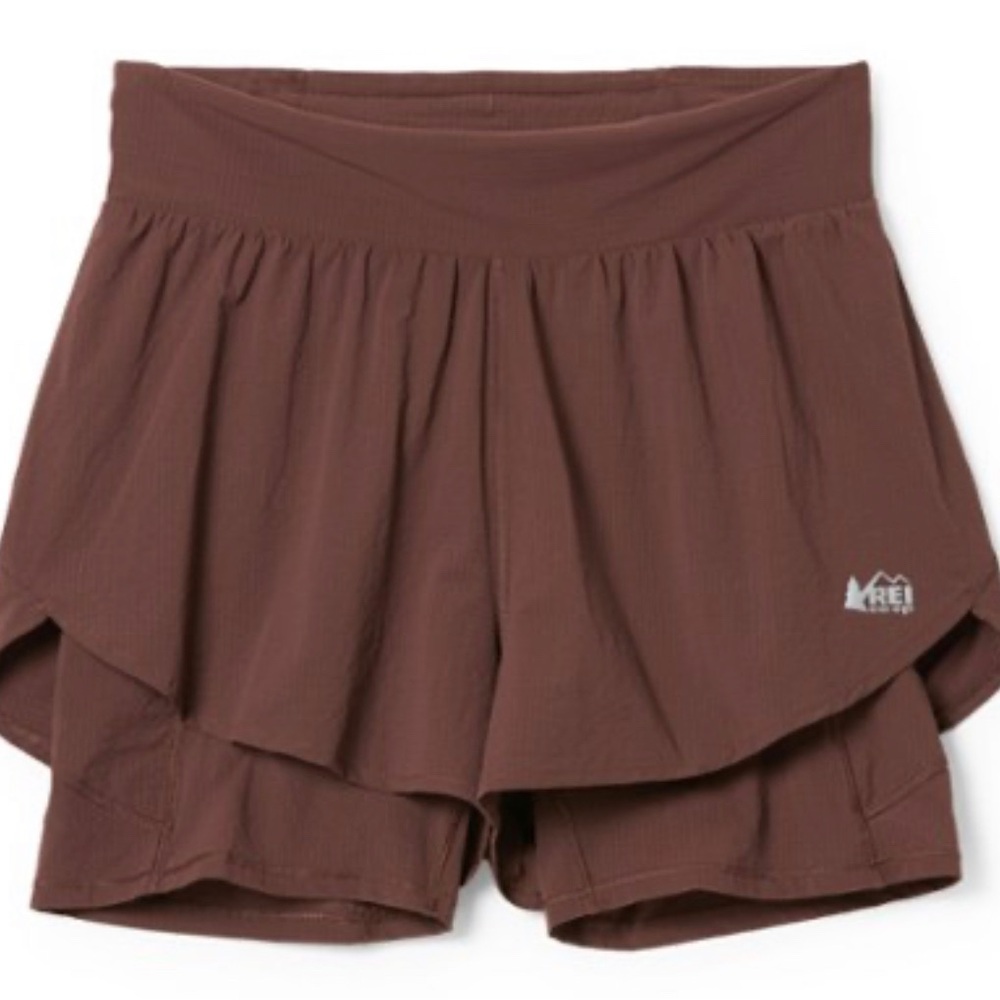 REI Women's Brown Layered Athletic Skort